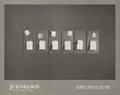 Jud Nelson Holos 1977 minimalist sculpture exhibition poster lithograph showcasing abstract artwork and clean design.