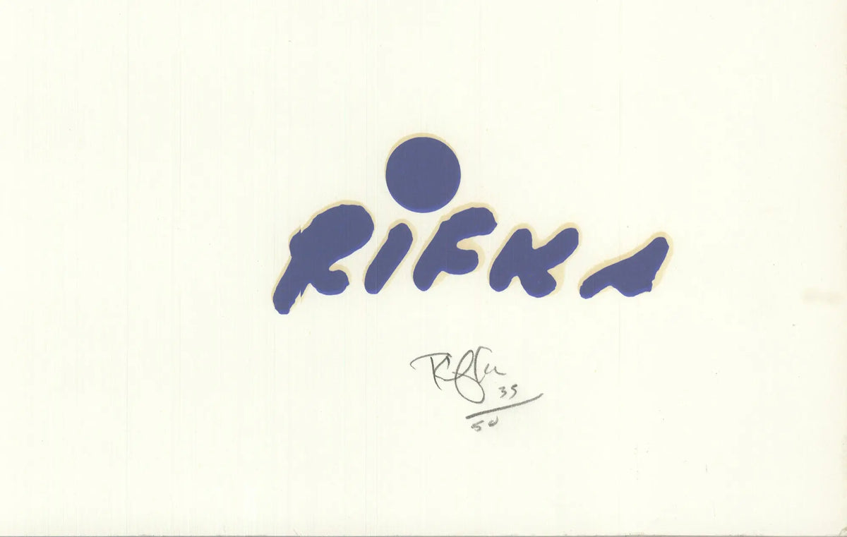 Original Judy Rifka signed limited edition serigraph from the 1982 American Dance Festival, showcasing vibrant abstract artwork.