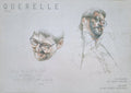 Jurgen Draeger Querelle 1982 offset lithograph film poster for Fassbinder featuring bold graphic design and cinematic imagery.