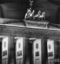 Large Jurgen Held Brandenburg Gate Berlin poster print, detailed view of the historic monument in a large format.
