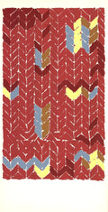 Large Katherine Porter abstract serigraph print of Newport Jazz Festival 1972, vibrant colors and musical inspiration.