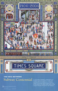 Kathy Jakobsen Subway Centennial 2004 MTA New York City poster featuring vintage subway imagery and vibrant cityscape art.
