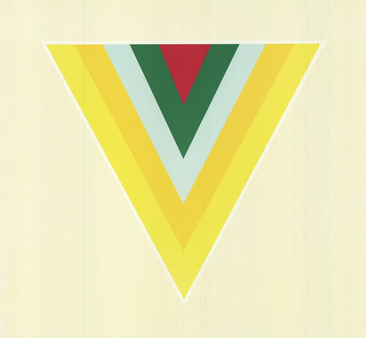 Kenneth Noland Echo 1978 vintage offset lithograph art poster featuring abstract concentric circles and bold colors.