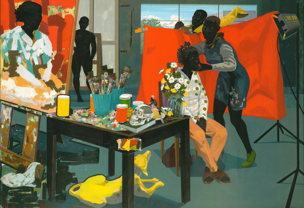 Kerry James Marshall Mastry 2016 lithograph poster featuring artwork displayed at the Metropolitan Museum of Art