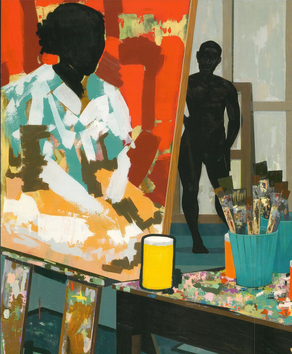 Kerry James Marshall Mastry 2016 offset lithograph poster featuring artwork displayed at the Metropolitan Museum of Art.