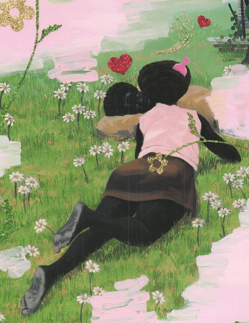 Kerry James Marshall Vignette #14 La La La art print featuring vibrant abstract imagery and bold colors.