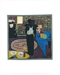 Original Kerry James Marshall Slow Dance 2025 Royal Academy exhibition art poster featuring vibrant abstract figures and bold colors.