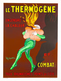 Authentic 1940 Leonetto Cappiello Thermogene French lithograph art poster showcasing vibrant vintage advertising artwork