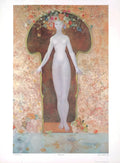 Leonor Fini La Serrure 1980 surrealist offset lithograph art poster featuring dreamlike imagery and intricate details.