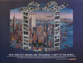 Letizia Pitigliani New York City Movies and Television 1986 poster featuring city scenes and vintage design elements.