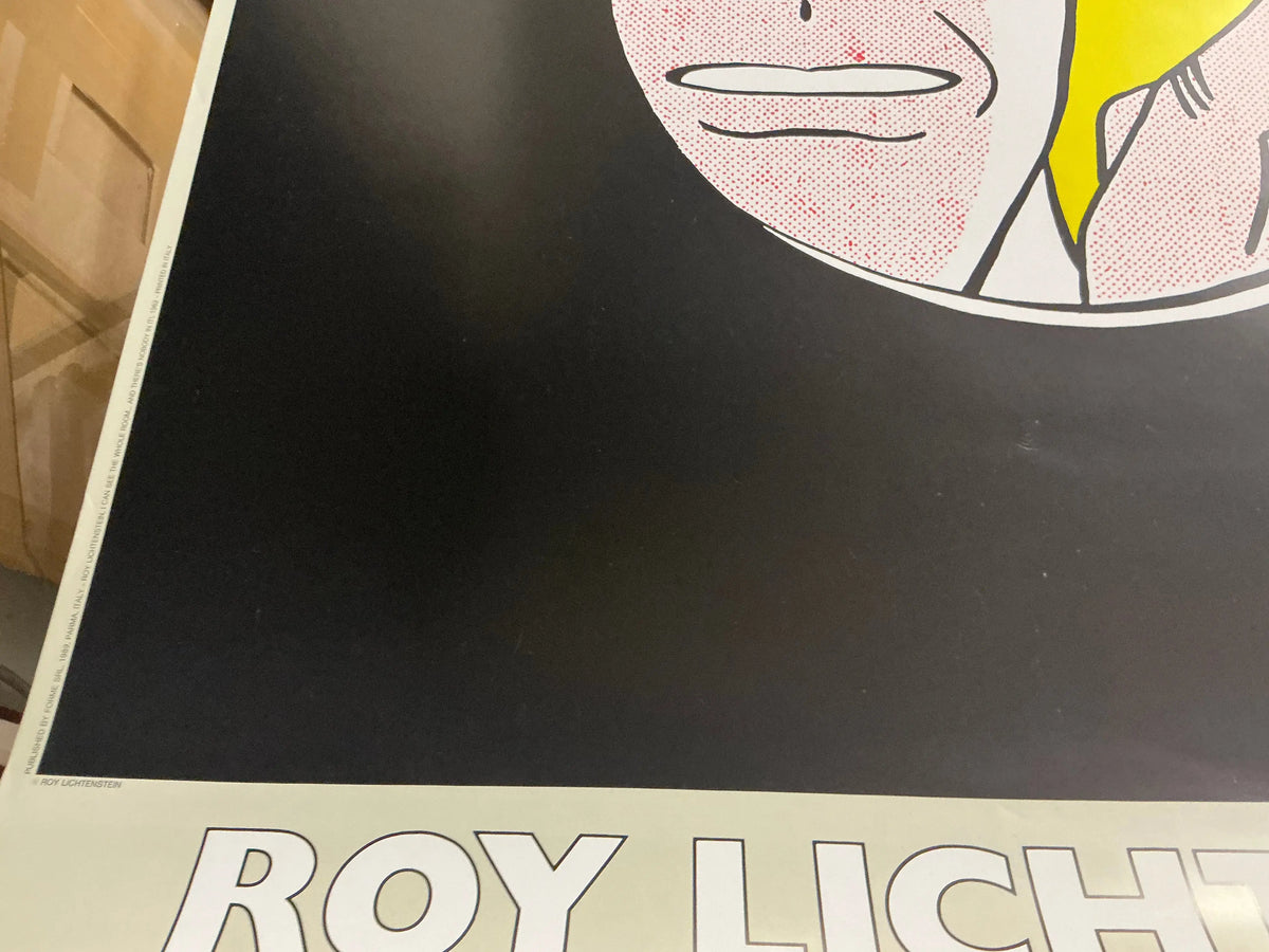 Roy Lichtenstein I Can See The Whole Room 1989 serigraph, colorful pop art print featuring bold comic-style imagery.
