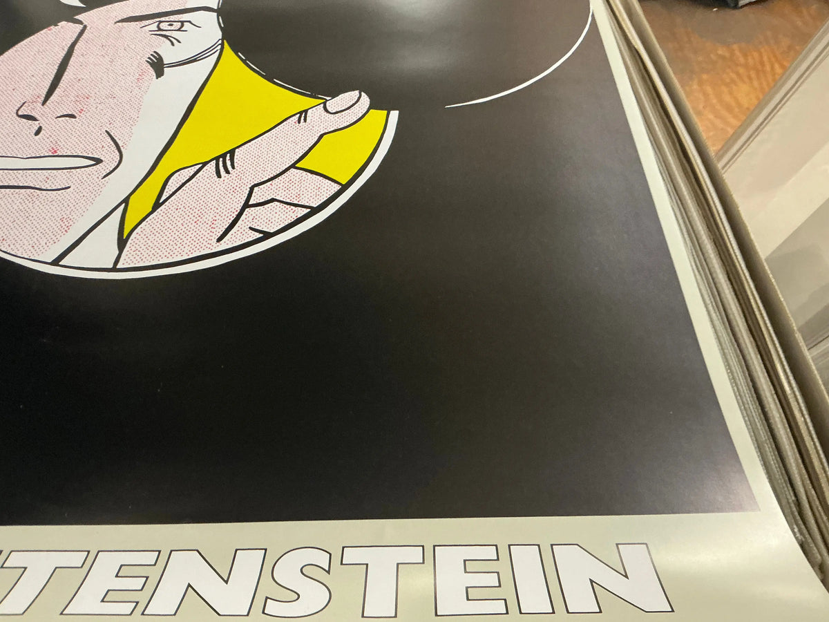 Roy Lichtenstein I Can See The Whole Room 1989 serigraph artwork showing bold pop art style with vibrant colors and comic-inspired imagery.
