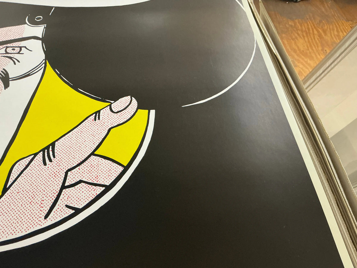 Roy Lichtenstein "I Can See The Whole Room" 1989 serigraph, colorful pop art print with bold comic-style graphics.