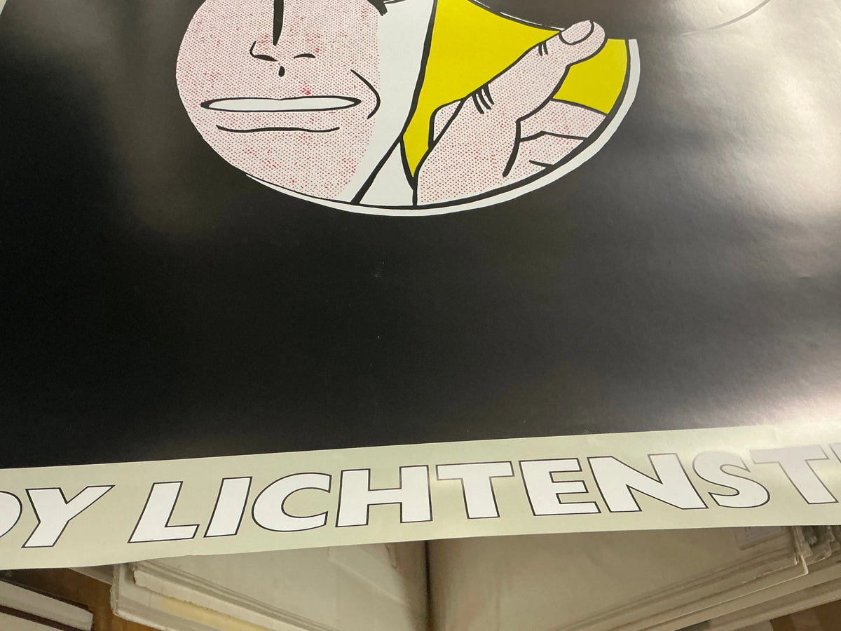 Roy Lichtenstein I Can See The Whole Room 1989 serigraph, vibrant pop art print with bold colors and comic-style imagery.