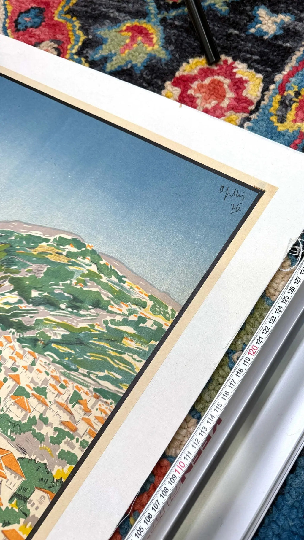 Vintage 1926 Cattolica Riviera Adriatica travel poster by Livio Apollini featuring colorful Art Deco design and seaside scenery.