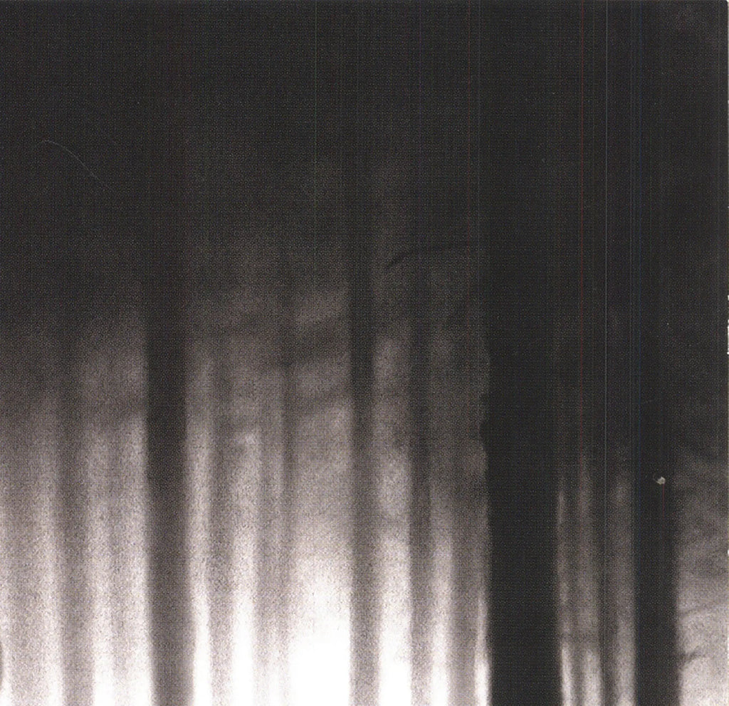 Framed offset lithograph print by Robert Longo titled "Surrendering the Absolutes" from 2009, featuring abstract artwork.