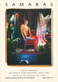 Original Lucas Samaras Polaroid photographs exhibition poster from 1969-1983, featuring a collage of his photographic artwork.
