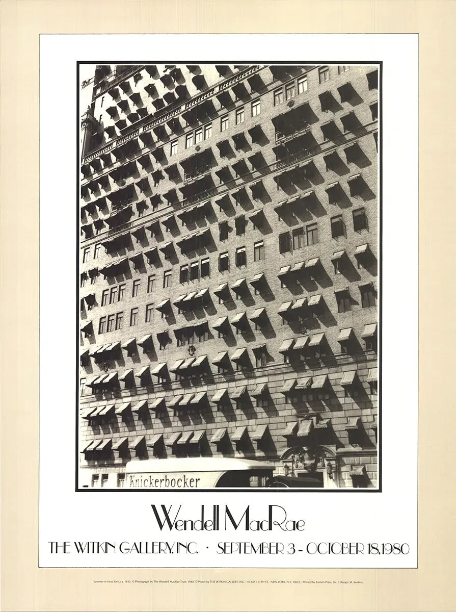 Wendell Macrae Summer in New York 1980 offset lithograph poster featuring vibrant cityscape artwork