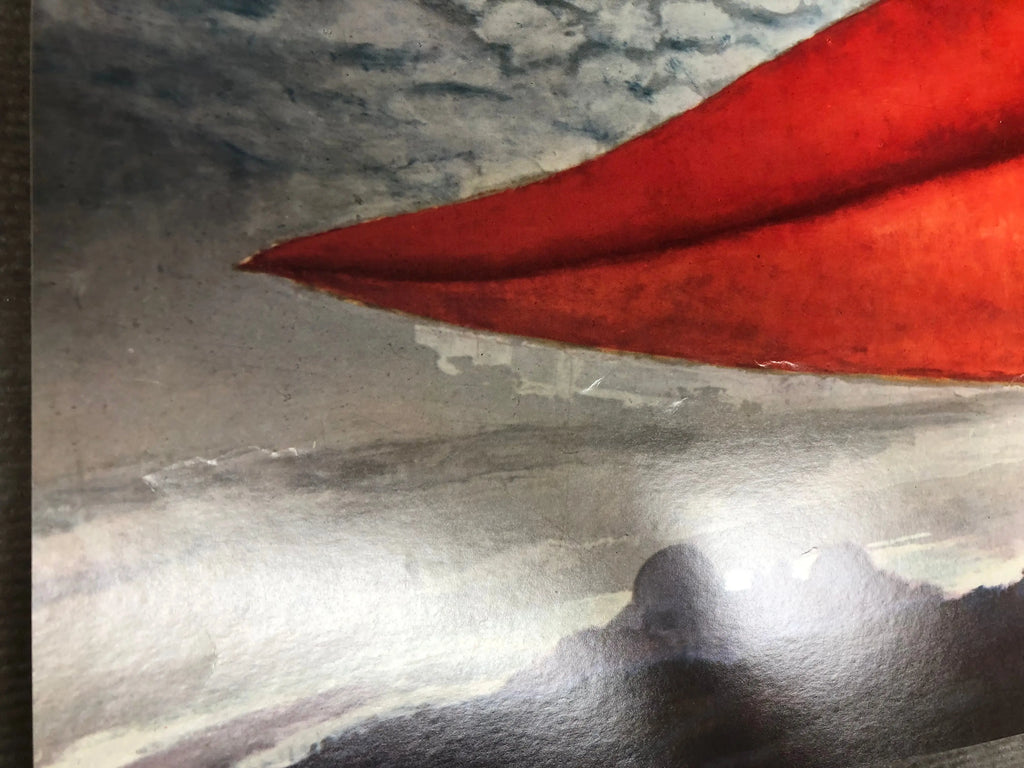 Original Man Ray Lips 1966 lithograph art poster featuring a bold, abstract lip design from the Man Ray exhibition.