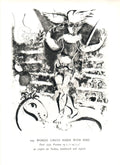 Vintage Marc Chagall lithograph titled "Ecuyère à l'Oiseau" from 1963, featuring vibrant colors and artistic details.