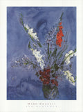 Marc Chagall Les Glaieuls 2002 offset lithograph floral art poster showing vibrant flower motifs and artistic style.