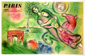 Vintage 1964 Marc Chagall Paris Opera Romeo and Juliet poster featuring colorful, artistic design from the renowned artist.