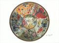 Marc Chagall Paris Opera Ceiling lithograph art poster from 1995 featuring vibrant, colorful abstract design by the artist.