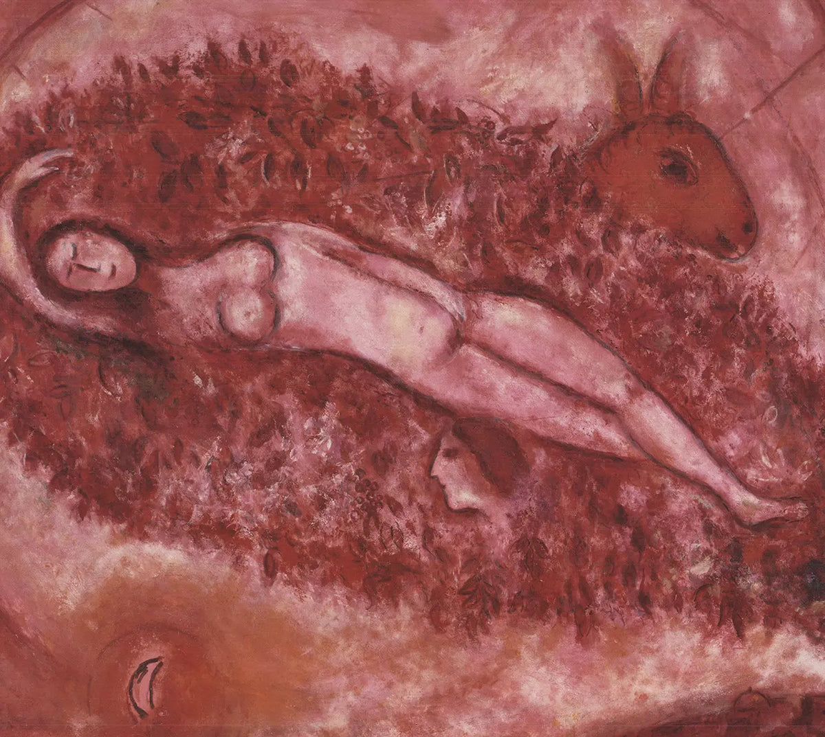 Marc Chagall The Song of Songs II lithograph fine art poster, detailed colorful imagery, and artistic design by Marc Chagall.