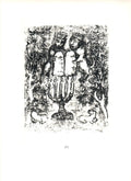 Original Marc Chagall vitreaux pour Jerusalem 1963 offset lithograph art print, colorful and detailed artwork by the renowned artist.