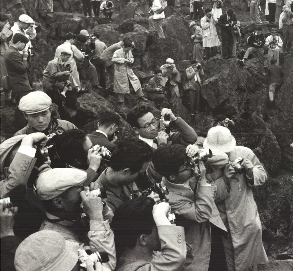 Monochrome offset lithograph art print by Marc Riboud depicting Kuruizawa, Japan, from 1994.