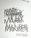 Original offset lithograph exhibition poster by Mark Manders titled "Isolated Rooms 2003," featuring abstract artwork and design.