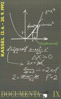 Original Science lithograph exhibition poster by Marleen Deceukelier for Documenta IX 1992, featuring abstract scientific imagery.