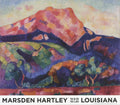 Marsden Hartley Mont Saint-Victoire modernist art poster print showcasing vibrant colors and abstract landscape design.