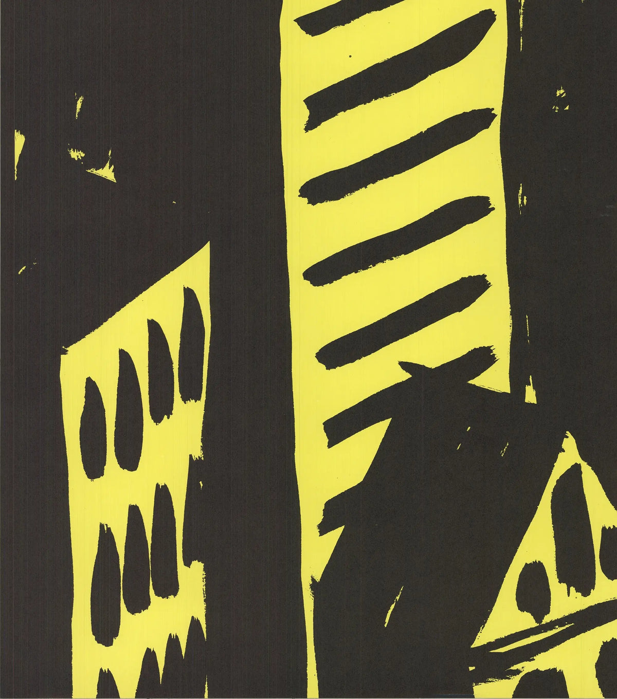 Martha Diamond 1981 American Dance Festival original lithograph exhibition poster featuring vibrant abstract artwork.