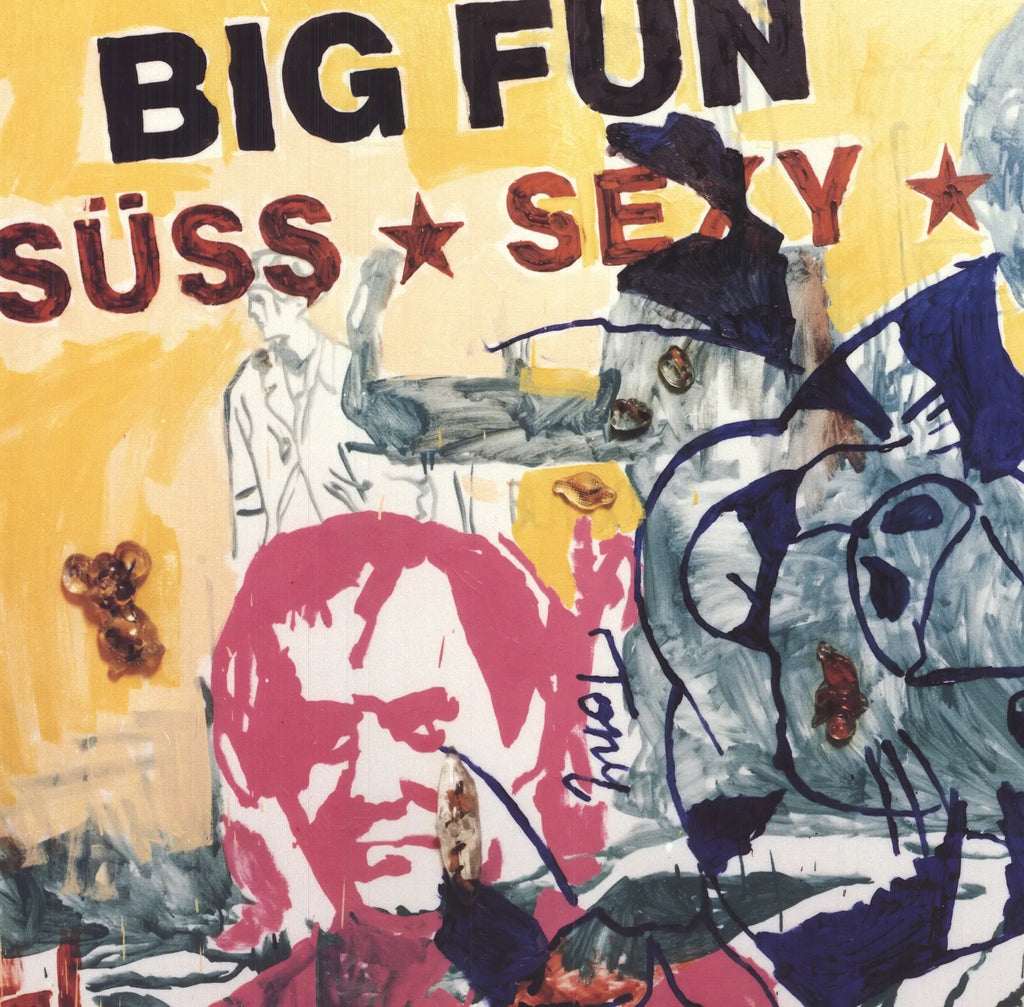 Martin Kippenberger Hey Baby! 1993 original offset lithograph exhibition poster featuring vibrant artwork and bold typography.