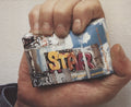 Martin Kippenberger Untitled Star Cigarettes offset lithograph art poster print showing abstract design and bold graphics.