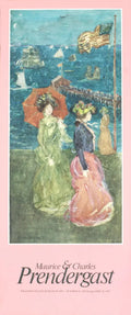 Vintage Maurice Prendergast and Charles Prendergast exhibition poster from 1975 at Williams College Museum of Art, featuring colorful artwork.