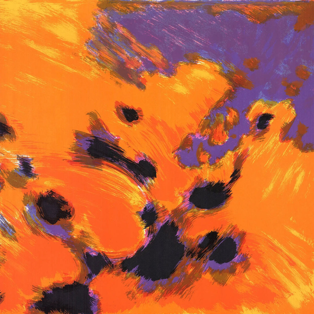 Maurice-Elie Sarthou lithograph poster from the 1976 Galerie Vasse exhibition, showcasing abstract artwork in vibrant colors.