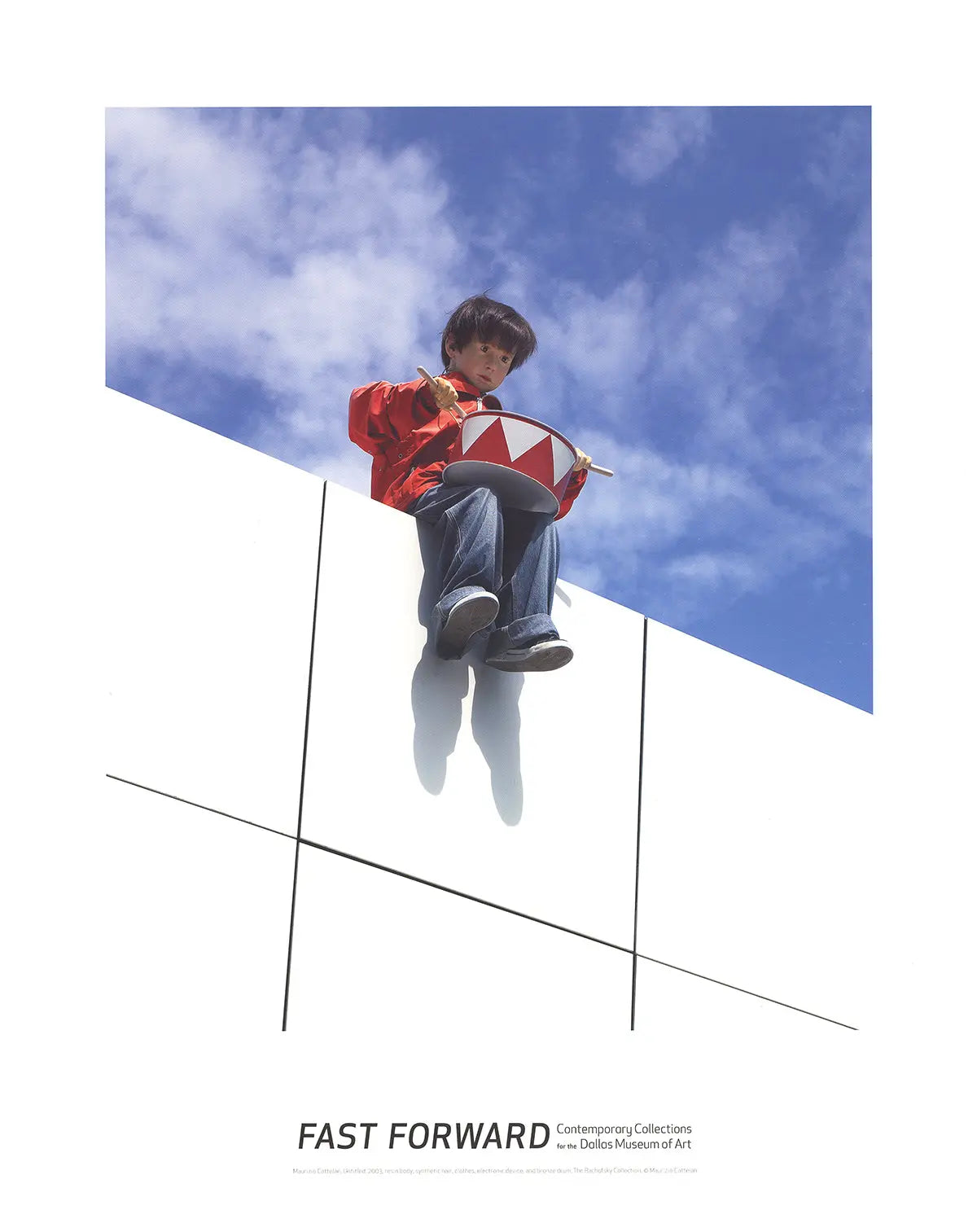 Maurizio Cattelan Untitled 2003 offset lithograph art print poster, showcasing modern contemporary artwork by Maurizio Cattelan.