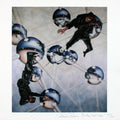 Signed Michael Cotten art sounds portfolio lithograph from 1986, limited edition print with vibrant, detailed artwork.