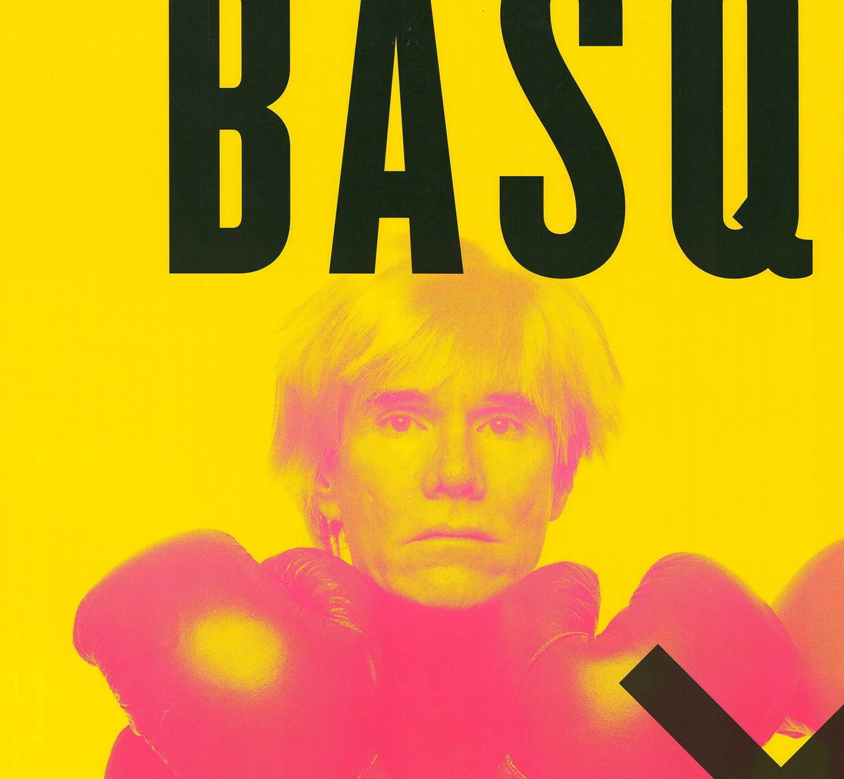 Michael Halsband Basquiat x Warhol lithograph poster featuring artwork by Jean-Michel Basquiat and Andy Warhol.