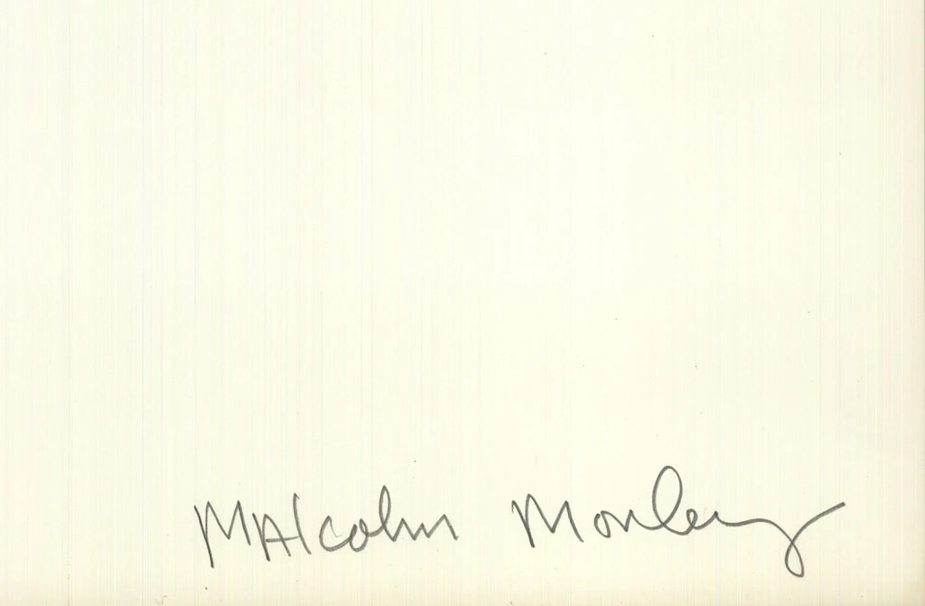 Signed Malcolm Morley Rhine Chateau 1972 limited edition offset lithograph, featuring vibrant colors and detailed artwork.