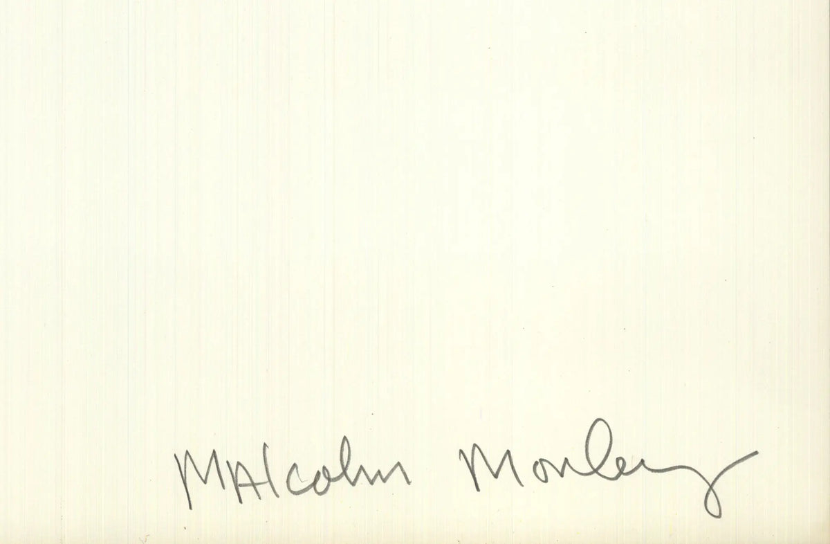 Signed Malcolm Morley Rhine Chateau 1972 limited edition offset lithograph, featuring vibrant colors and detailed artwork.