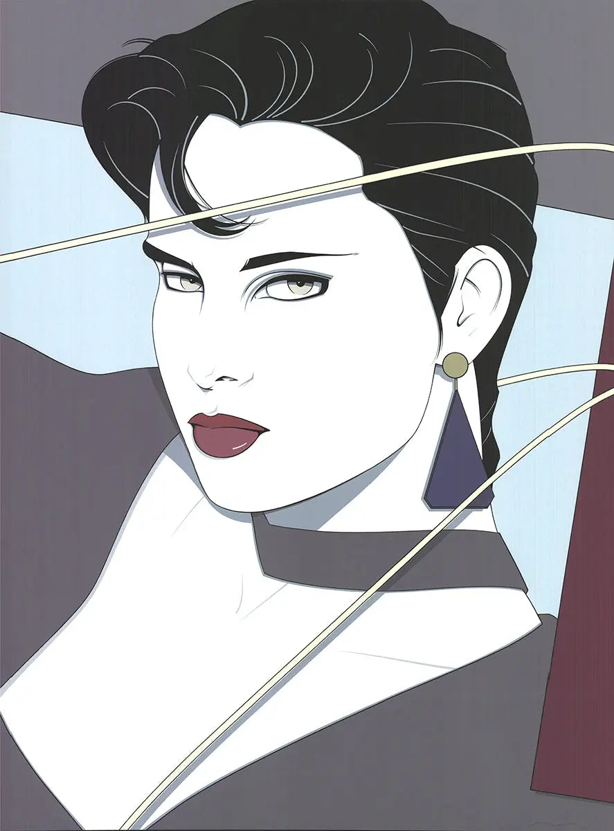 Vintage Patrick Nagel Commemorative #11 1987 serigraph screenprint art poster featuring Nagel artwork.
