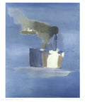 Nicolas De Staël Steam Boats 1970 abstract seascape offset lithograph print showing vibrant colors and bold maritime scene.