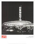 Nina Leen neon drive-in diner photography art poster print featuring vibrant neon signs and vintage diner scene.