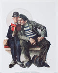 Norman Rockwell The Interloper 1993 authorized offset lithograph art print, featuring detailed vintage illustration style.