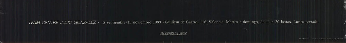 Offset lithograph poster for Claes Oldenburg's drawings exhibition, showcasing artwork from 1959 to 1989.