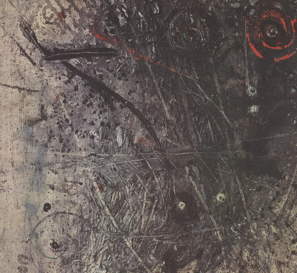 Original Otto Wols Galerie Alexandre Iolas 1965 Mourlot lithograph poster showcasing abstract artwork by Otto Wols.