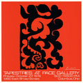 Vintage art print of Picasso tapestries from the 1974 Pace exhibition, showcasing original Picasso artwork in a detailed tapestry.
